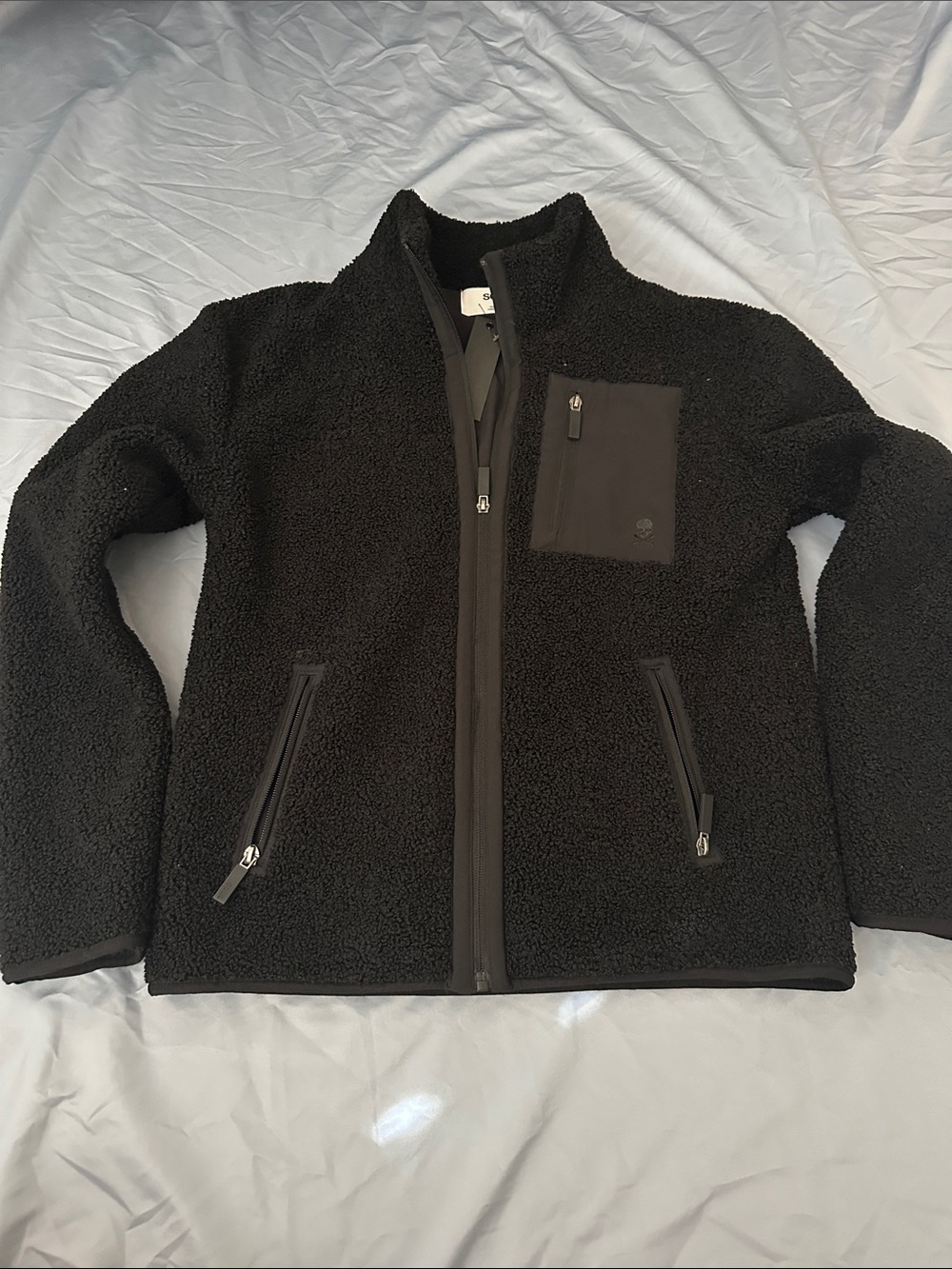 soulcycle Black Sherpa Full-Zip Jacket